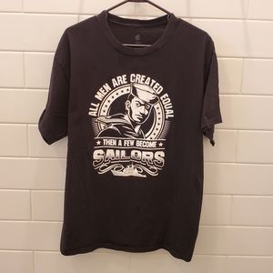 Hanes Comfort Soft Navy Sailor's Graphic Tee